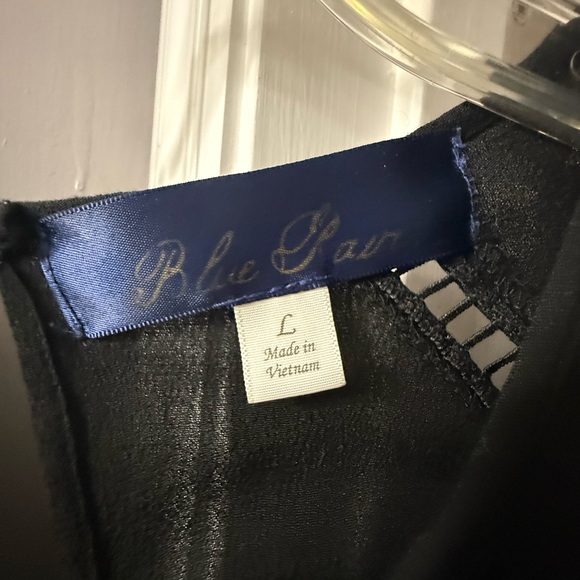 Blue Rain Elegant Black Short Sleeve dress/coverup - Picture 3 of 8